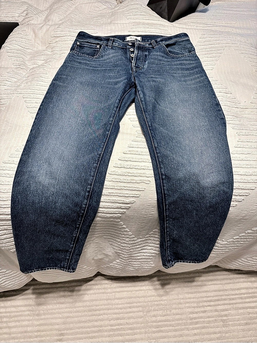 Madewell The Dean Easy Straight Jean Straight Leg Jeans Blue Waist 28